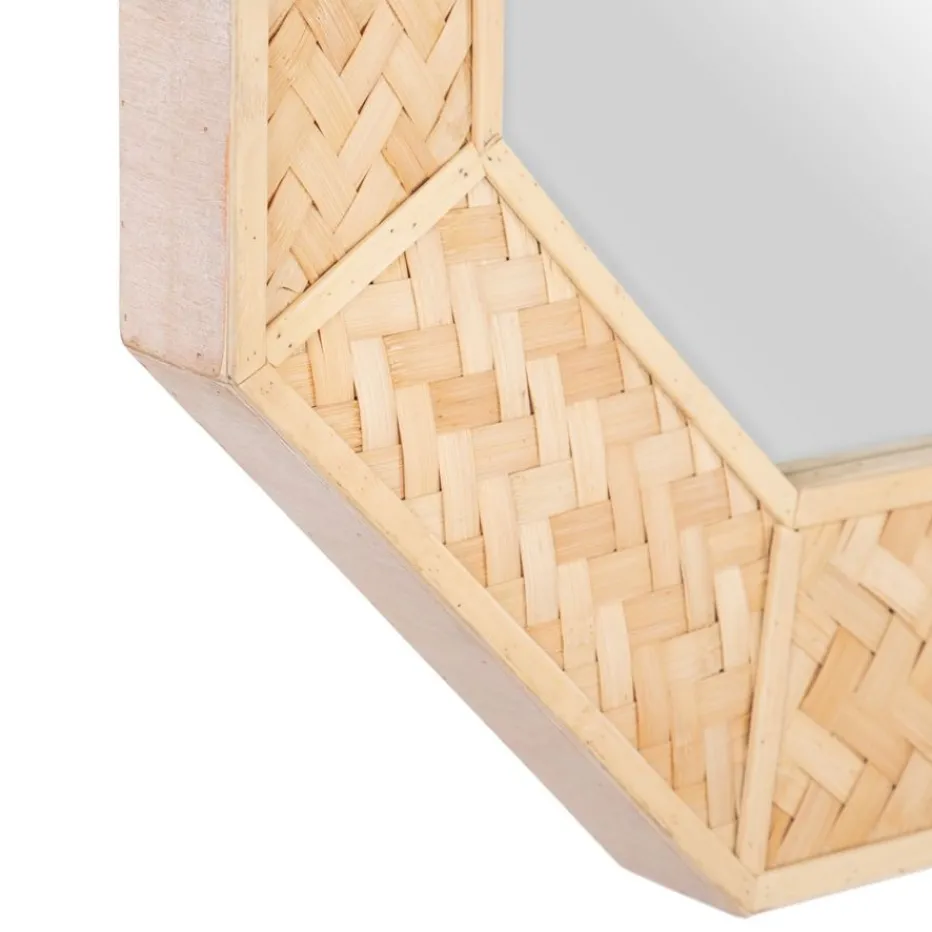Faisant Miroir mural en bambou^Banak Best