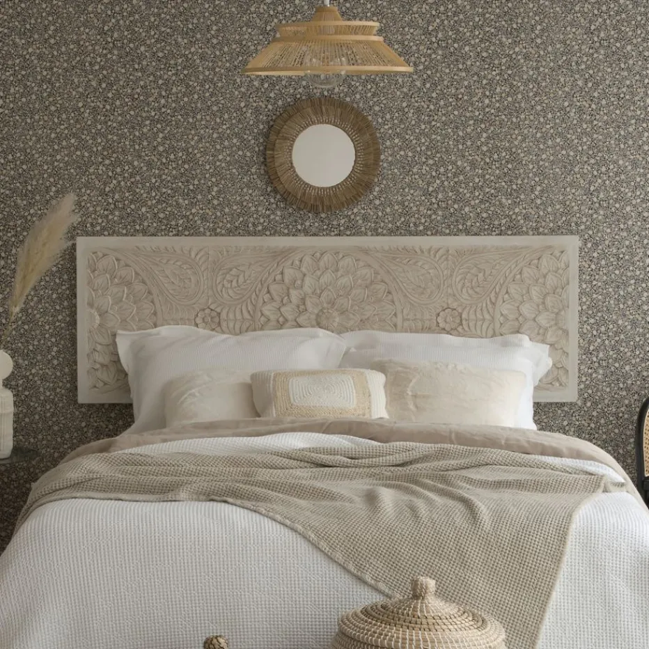 Fiore Tête de lit en bois sculpté pour lit de 150 et 160^Banak
