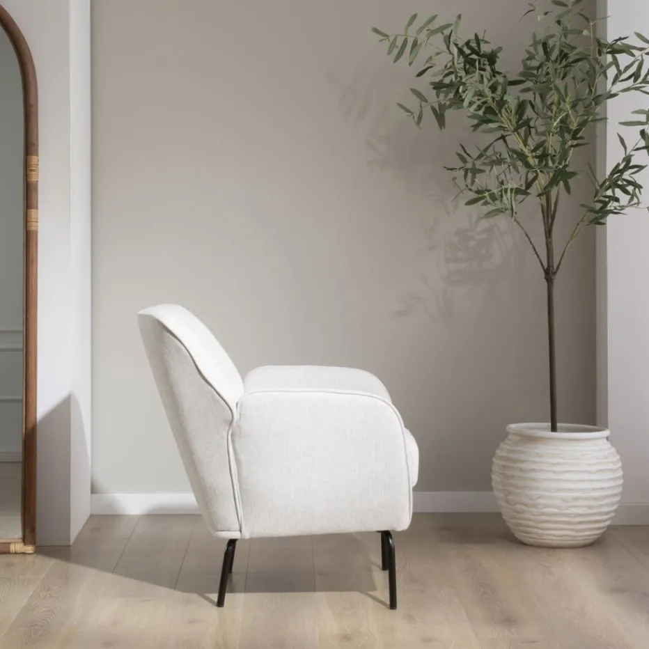 Gali Fauteuil beige avec pieds en métal^Banak Online