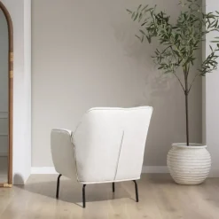 Gali Fauteuil beige avec pieds en métal^Banak Online