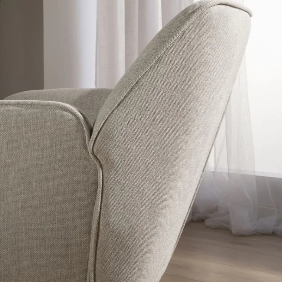Gali Fauteuil beige avec pieds en métal^Banak Online