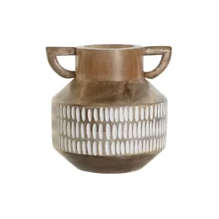 Gammes De vase en bois de manguier sculpté^Banak Clearance