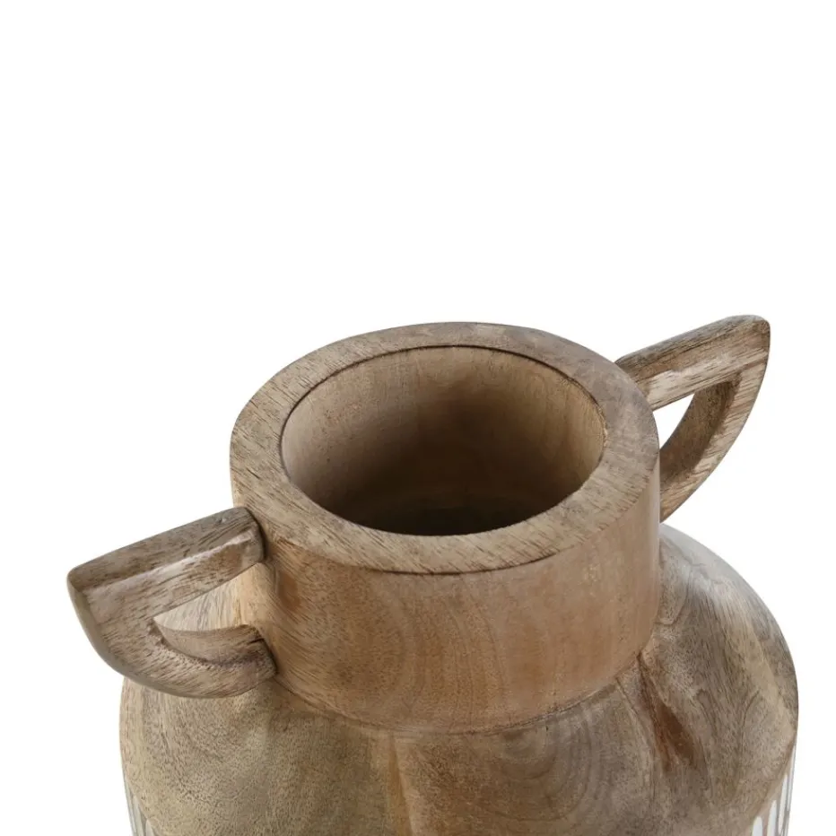 Gammes De vase en bois de manguier sculpté^Banak Clearance