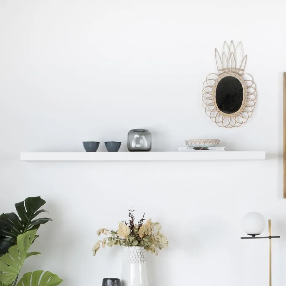 Gante étagère murale laqué blanche de 150 cm^Banak Best