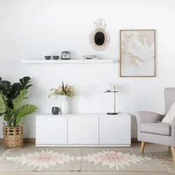 Gante étagère murale laqué blanche de 150 cm^Banak Best
