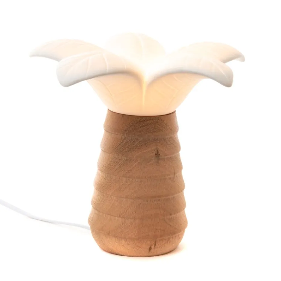 Hagam Lampe de table en porcelaine et bois^Banak Outlet