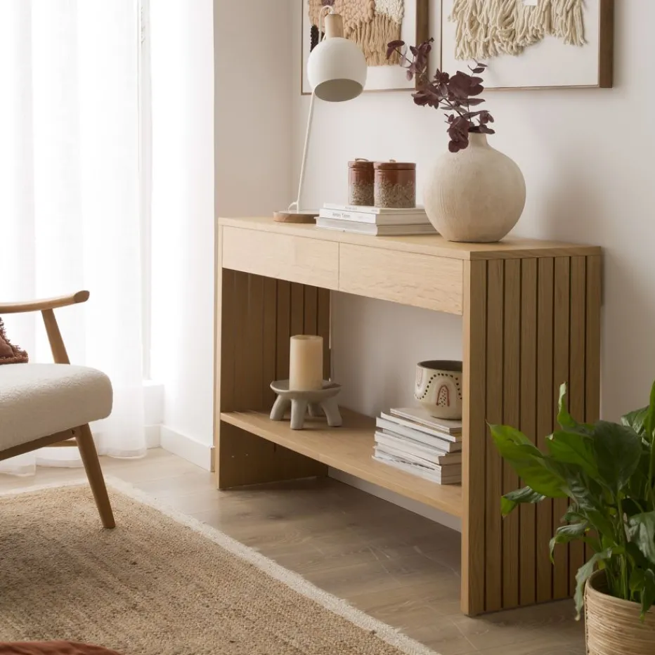 Haiku Meuble d'entrée avec espace de rangement en bois^Banak Outlet