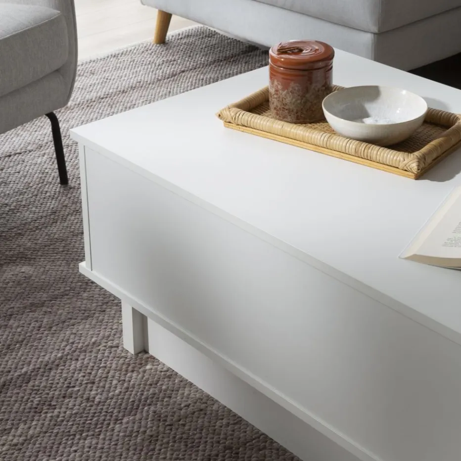 Halti Table basse relevable blanche^Banak Sale