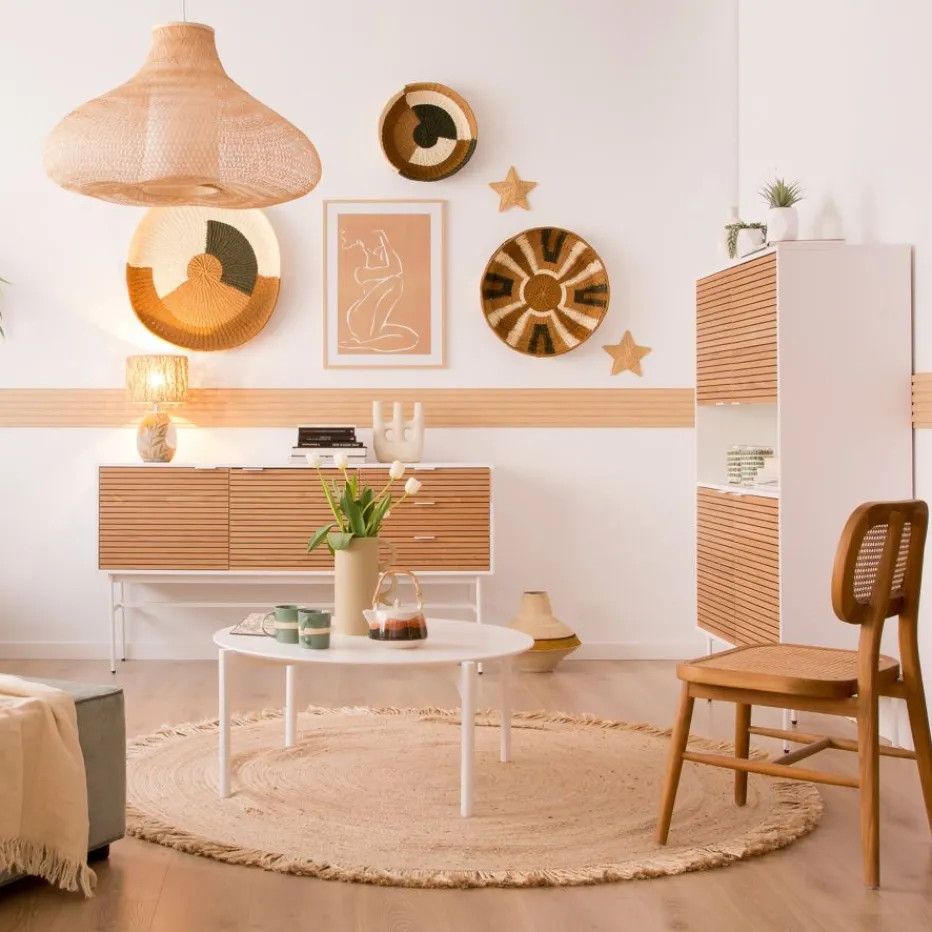 Hans Table basse en bois laqué blanc grand^Banak Sale