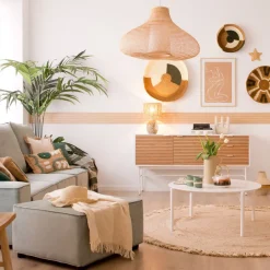 Hans Table basse en bois laqué blanc grand^Banak Sale