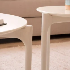 Hans Table basse en bois laqué blanc grand^Banak Sale