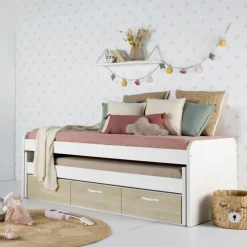 Hansel Lit superposé avec tiroirs pour matelas de 90^Banak Clearance