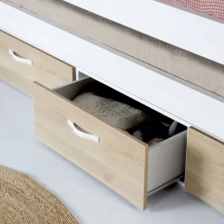 Hansel Lit superposé avec tiroirs pour matelas de 90^Banak Clearance