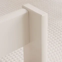Haus Cama alta con tobogán para colchón de 90x190 lacada en blanco y natural^Banak Sale