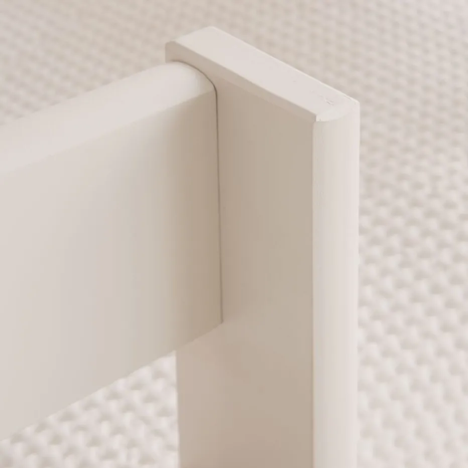 Haus Cama alta con tobogán para colchón de 90x190 lacada en blanco y natural^Banak Sale