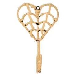 Heart Percha en rotin naturel^Banak Best