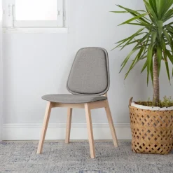 Hudson Silla tapizada gris^Banak Online