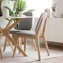 Hudson Silla tapizada gris^Banak Online