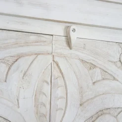 Indira Armoire en bois massif sculpté de manguier^Banak Hot