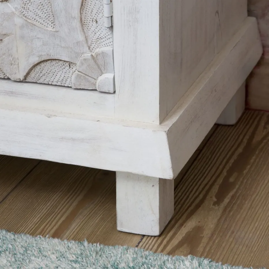 Indira Armoire en bois massif sculpté de manguier^Banak Hot