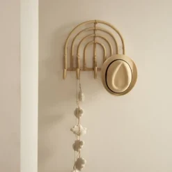 Iris Porte-manteau mural en rotin naturel^Banak Best