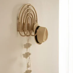 Iris Porte-manteau mural en rotin naturel^Banak Best