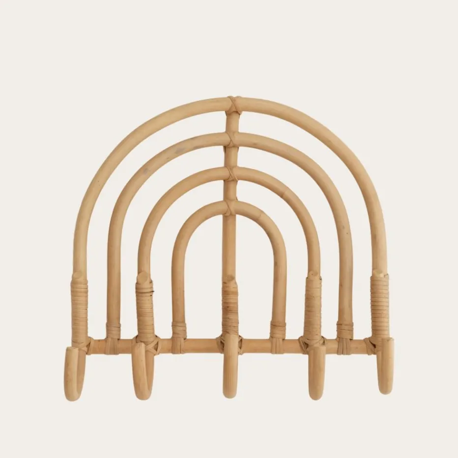 Iris Porte-manteau mural en rotin naturel^Banak Best