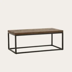 Irune Table basse en bois massif et métal^Banak Outlet