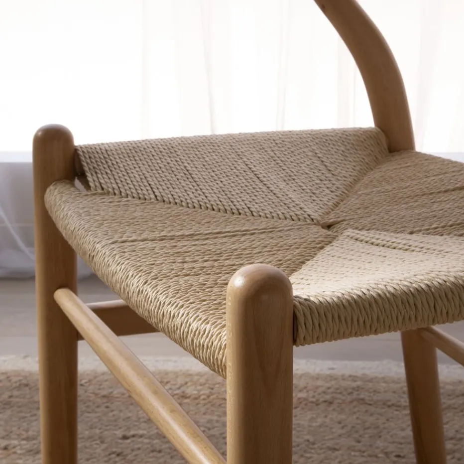 Isola Chaise en bois massif de couleur naturelle^Banak Sale