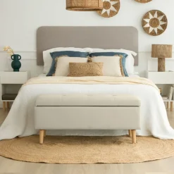 Ivis Banc rembourré avec rangement beige^Banak Outlet