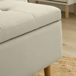 Ivis Banc rembourré avec rangement beige^Banak Outlet