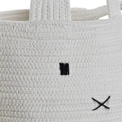 Jalas Panier &agrave; linge 2 ensembles de coton blanc^Banak Discount