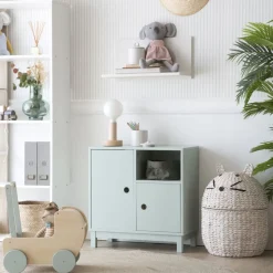 Kadi Meuble enfant avec rangement vert^Banak Outlet