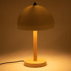 Kames Lampe de table en bois et porcelaine^Banak