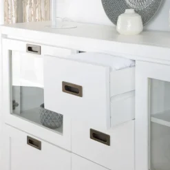 Kehra Buffet étroit laqué blanc^Banak Clearance