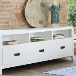 Kehra Meuble tv laqué blanc^Banak Outlet
