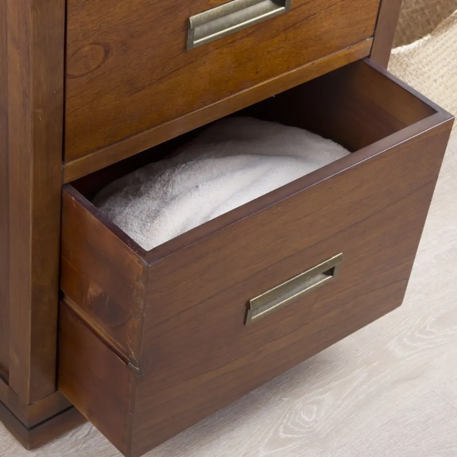 Kenia Commode en bois de teck en couleur^Banak