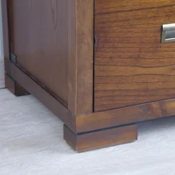Kenia Commode en bois de teck en couleur^Banak