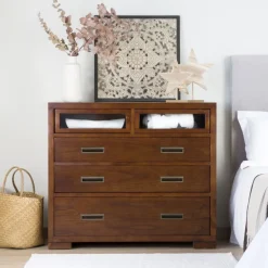 Kenia Commode en bois couleur teck^Banak Discount