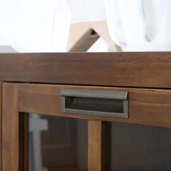 Kenia Meuble tv en bois couleur teck^Banak