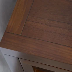 Kenia Table de nuit en bois couleur teck^Banak Sale
