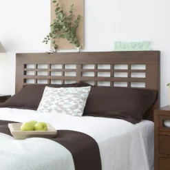 Kenia Tête de lit en bois massif pour lit de 150 et 160 couleur teck^Banak Sale