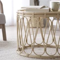 Kiev Table d'appoint en rotin naturel^Banak Clearance