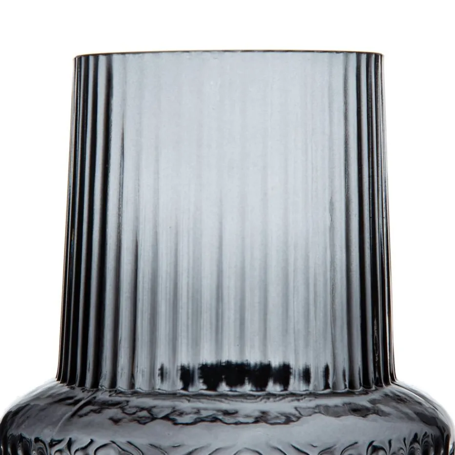 Kole Vase en verre gris décoration^Banak New