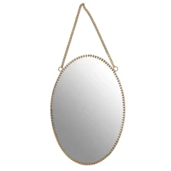 Kopad Miroir ovale en métal et verre^Banak New