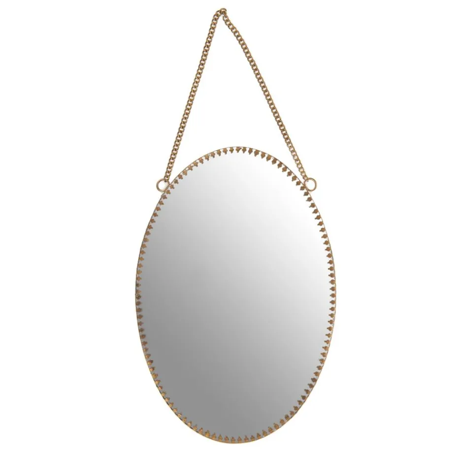 Kopad Miroir ovale en métal et verre^Banak New