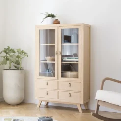 Kumla Vitrine en bois couleur naturelle^Banak Hot