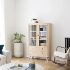 Kumla Vitrine en bois couleur naturelle^Banak Hot