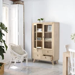 Kumla Vitrine en bois couleur naturelle^Banak Hot