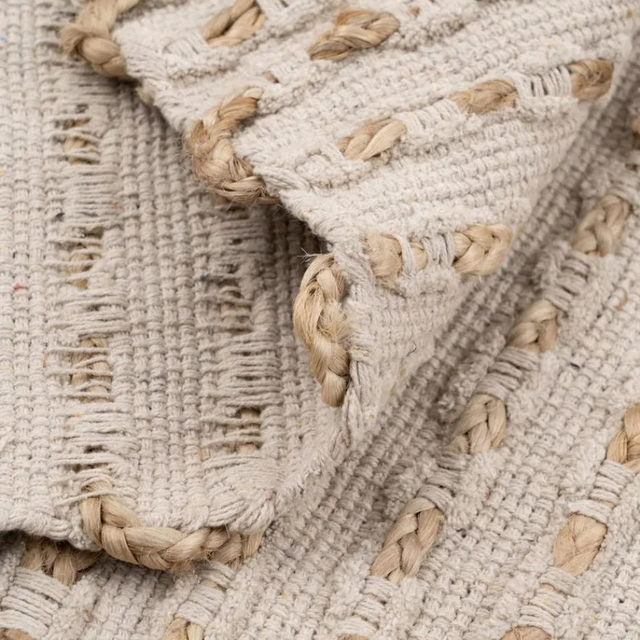 Larka Tapis de salon en jute et coton^Banak Clearance